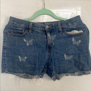 🦋 | Denim Butterfly Print Kid’s Shorts